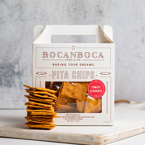 Galletas Tomate Albahaca, Bocanboca, 120 g