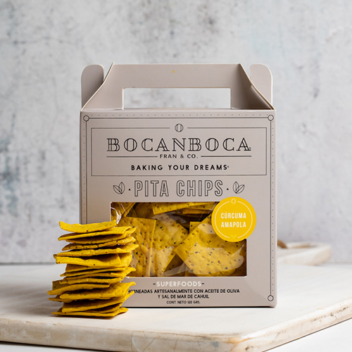 Galletas Cúrcuma Amapola, Bocanboca, 120 g