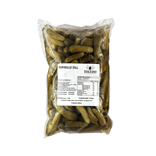 Pepinillos Dill, exquisitos pickles encurtidos