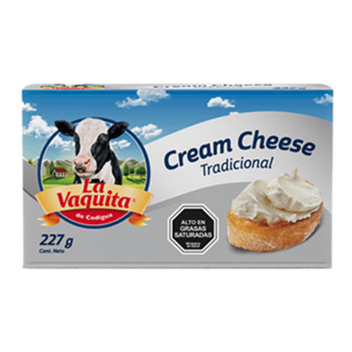 El queso crema La Vaquita es un queso blanco semicurado hecho con leche entera de vaca. Ideal para tus aperitivos.