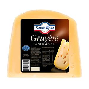Queso Gruyere de Santa Rosa es un queso semiduro. Su sabor es dulce, agradable, afrutado, ligeramente picante, tendiendo a acentuarse al madurar. 
