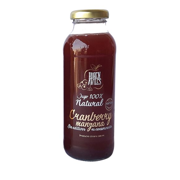 Jugo Natural Cranberry y Manzana es un producto Premium 100% naturales, sin aditivos ni conservantes. En formato de 300cc