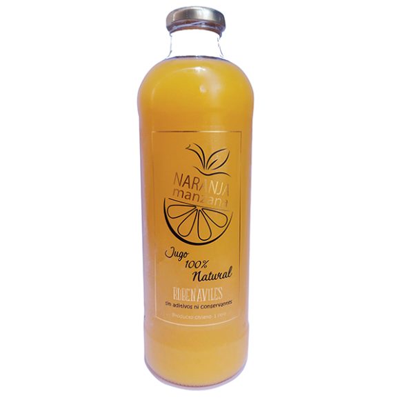 Jugo Natural Naranja y Manzana es un producto Premium 100% naturales, sin aditivos ni conservantes.