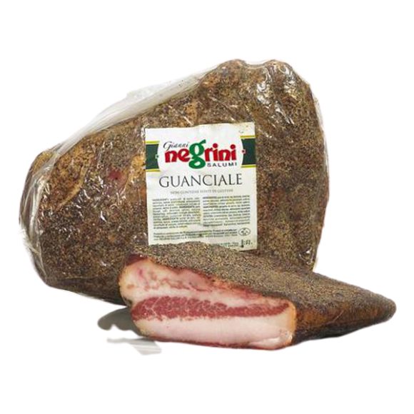 El guanciale es un embutido italiano curado. Su sabor intenso lo convierte en un ingrediente fundamental en muchas recetas tradicionales de la cocina italiana.