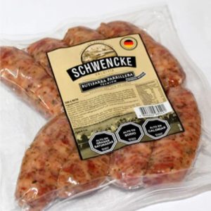 Butifarra Parrillera de Schwencke contiene carne y tocino 100% de cerdo, su aliño combina en exacta proporción, orégano, ají y cilantro.