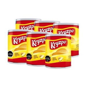 6x Papas Fritas sabor original, Kryzpo, 37 g c/u