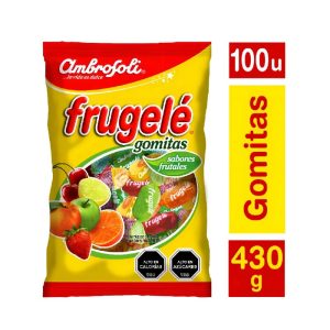 Gomitas Frugelé sabores frutales, Ambrosoli, 430 g
