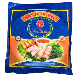 Hojas de Arroz 22cms de diámetro, Bánh Tráng (45un), 400g